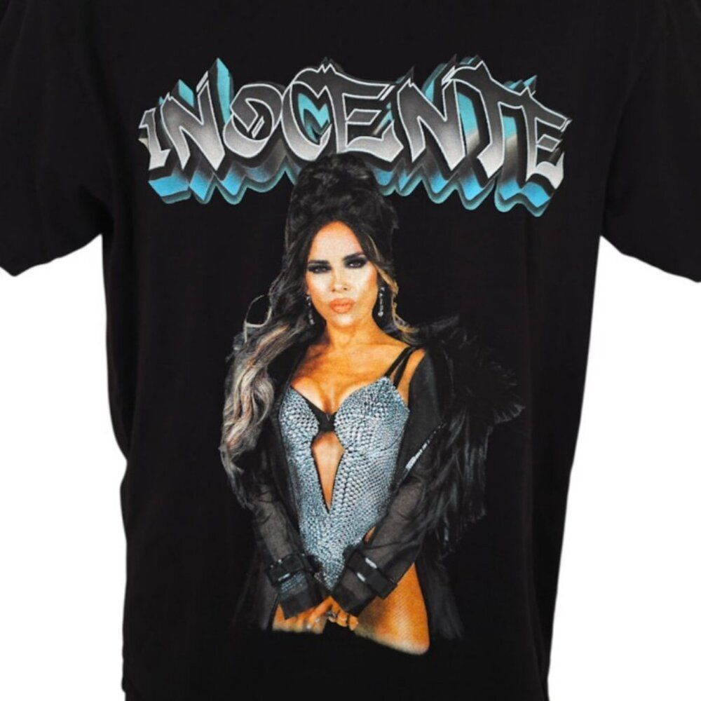 Gloria Trevi T Shirt Mens Size Medium Black Inocente Album Tour Made In USA